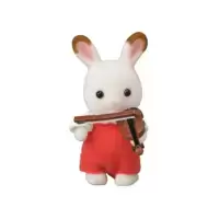 Chocolate Rabbit Baby and violin