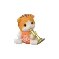 Maple Cat Baby and trumpet