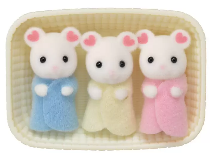 Calico Critters (USA, Canada) - Marshmallow Mouse Triplets