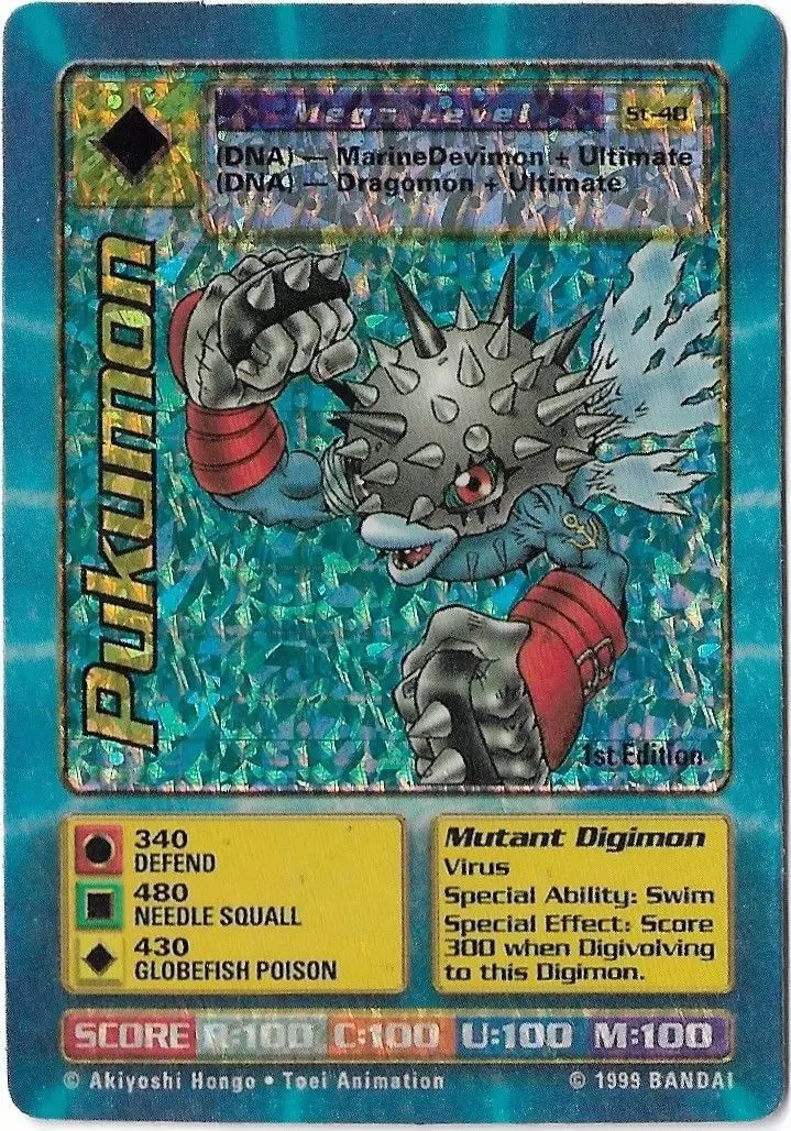 Carte Digimon JD - Pukumon