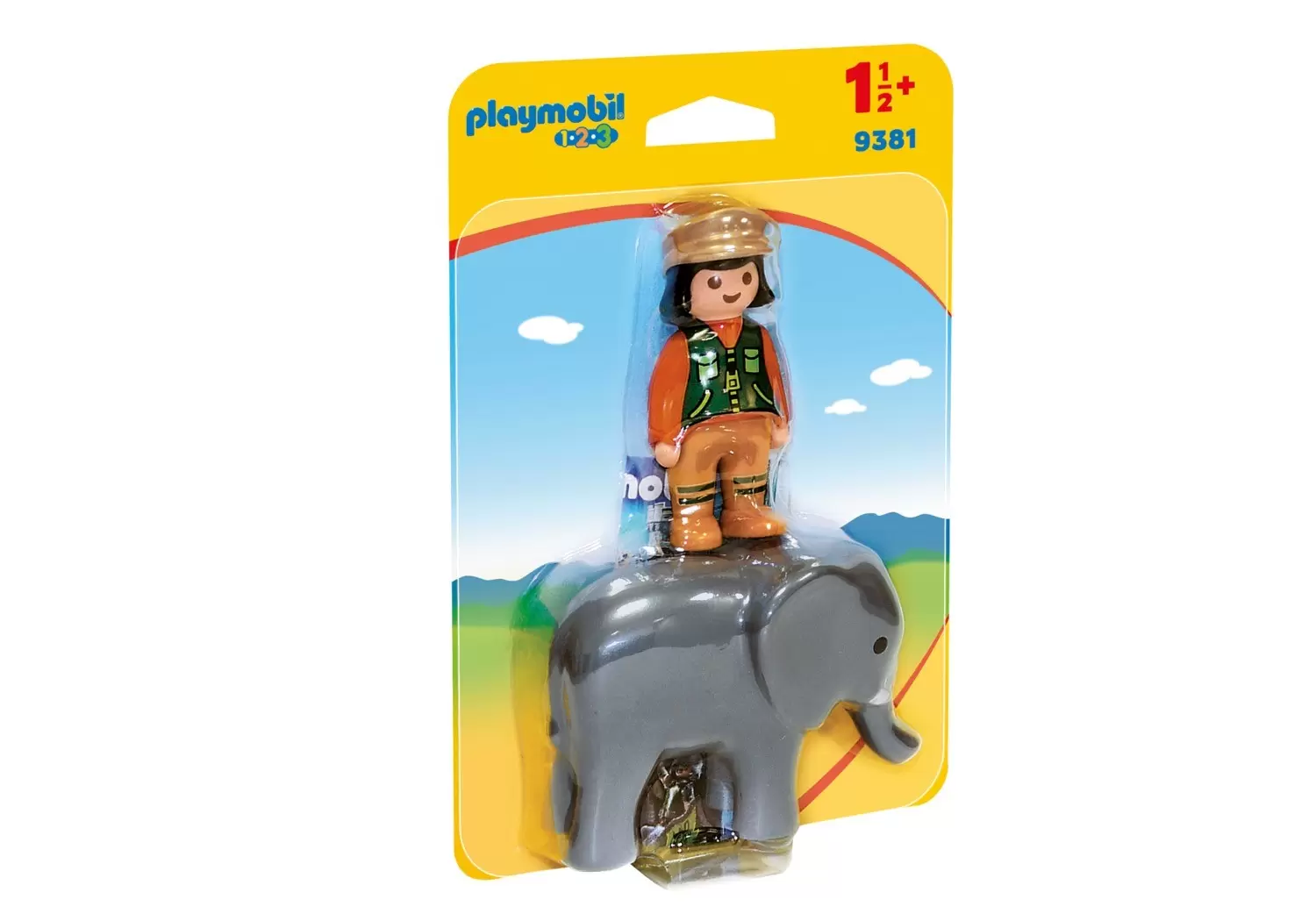 Playmobil 1.2.3 - Soigneuse avec éléphanteau
