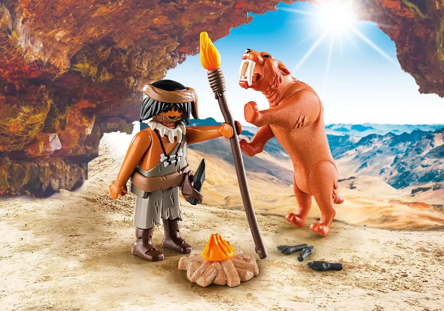 Playmobil SpecialPlus - Neanderthal and Sabertooth Tiger