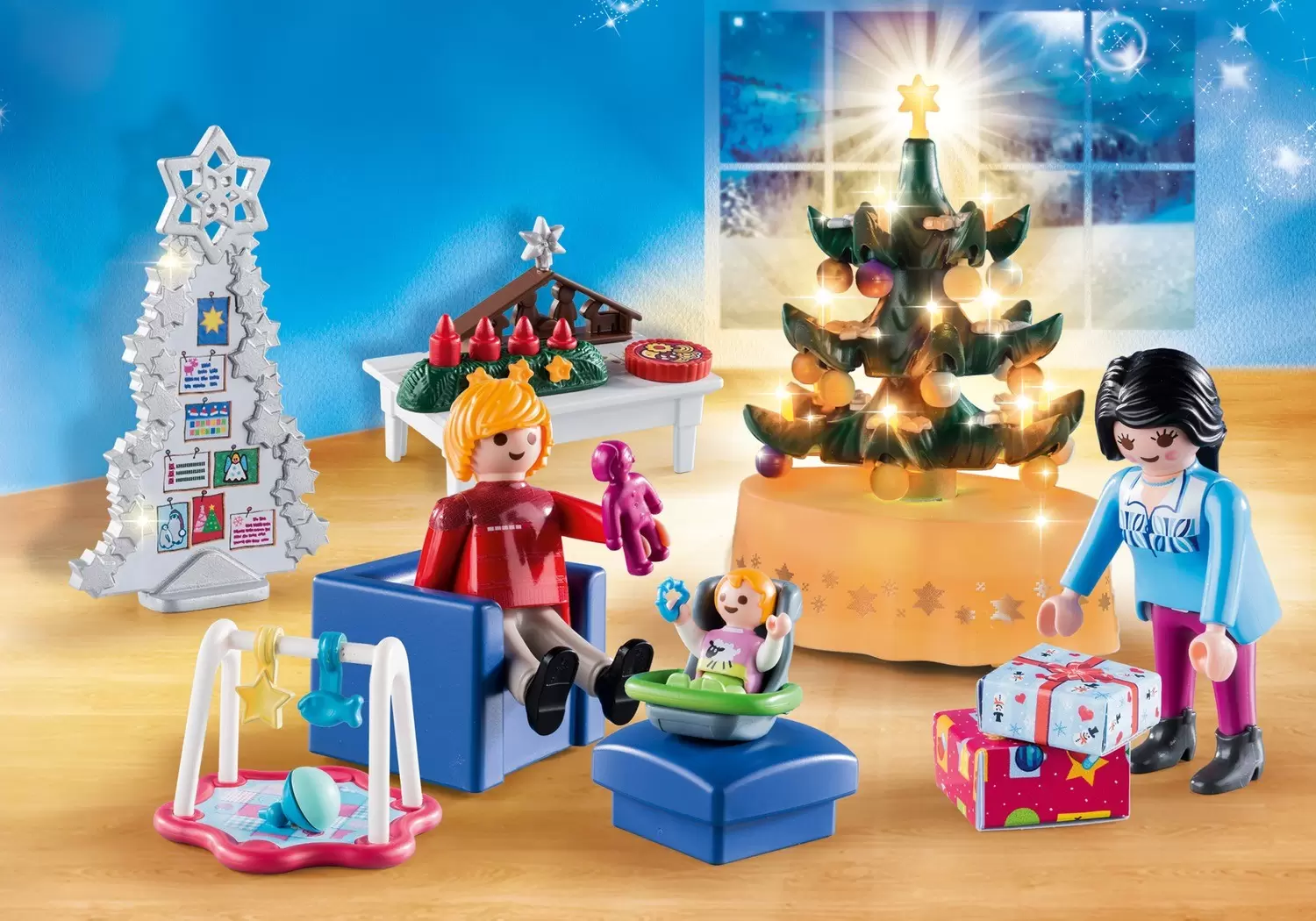 Playmobil de Noël - Famille et Salon de Noël