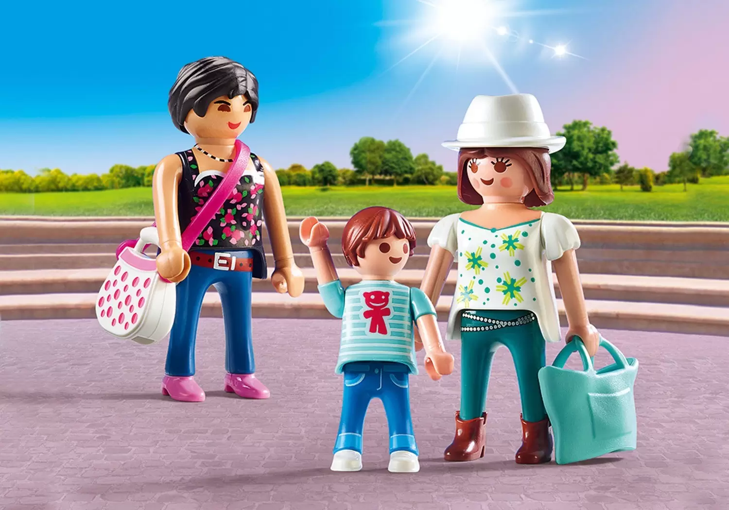 Playmobil dans la ville - Femmes avec Enfant Shopping