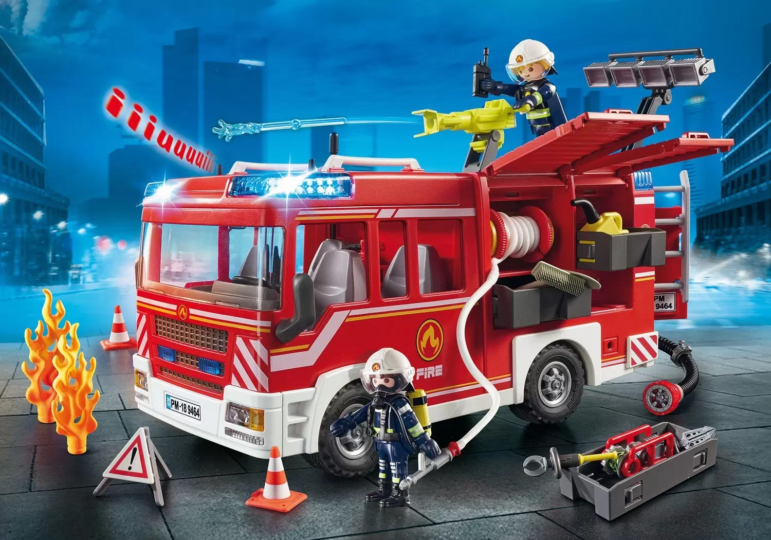 Playmobil Pompier - Fourgon d\'intervention des Pompiers