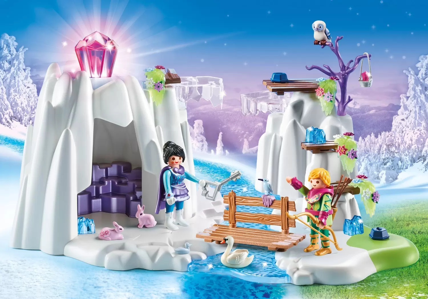 Playmobil Magie et Contes - Grotte du Diamant Cristal d\'amour