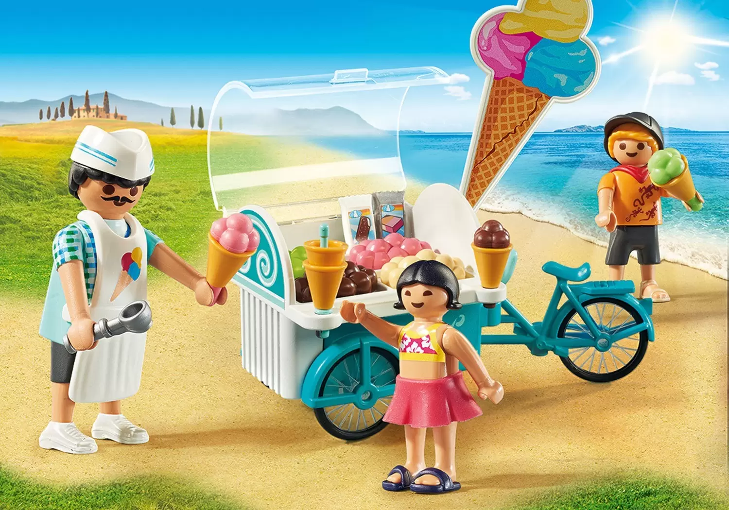 Playmobil in the City - Bicycle with Ice Cream Truck