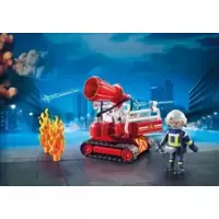 Pompier avec Robot d'intervention