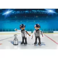 Referees with Stanley Cup