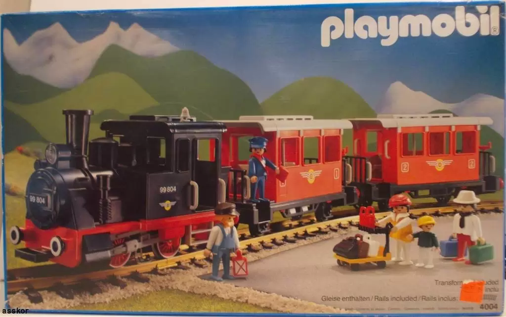 Passenger Train with Steam Locomotive - Playmobil Trains 4004