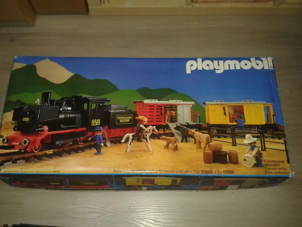 Playmobil Trains - Train de marchandises à vapeur (Pennslyvania Rail Road)