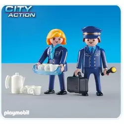 Pilot & Stewardess 