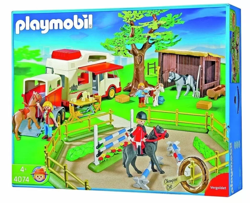 Playmobil équitation - Centre équestre et camping car