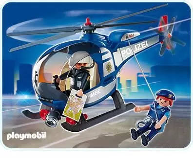 Playmobil Policier - Hélicoptère de police