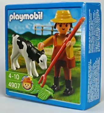 Playmobil Fermiers - Fermier et veau