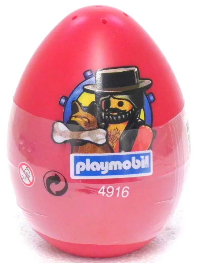 Playmobil Pirates - Oeuf Rouge Pirate & chien