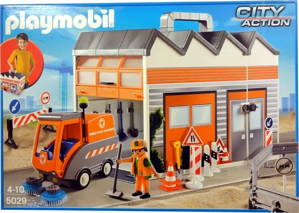 Bande transporteuse avec accessoires de construction - Playmobil Chantier  7582
