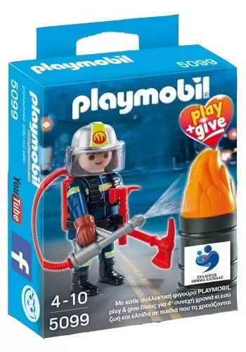Playmobil Exclusifs : Play + Give - Pompier
