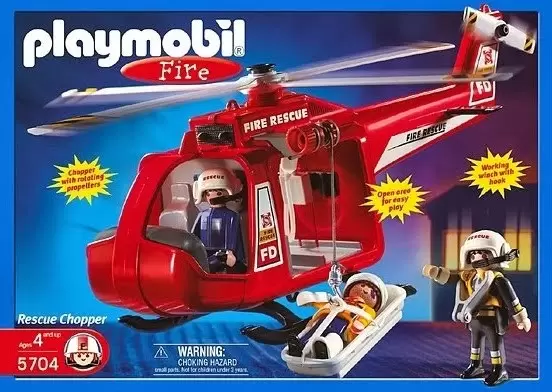 Playmobil Firemen - Rescue Chopper