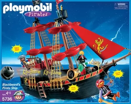 Pirate Playmobil - blackbeard\'s pirate ship