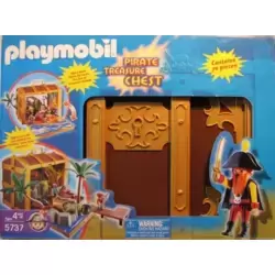 PLAYMOBIL Take Along Pirate Treasure Chest 5737 2004 for sale online