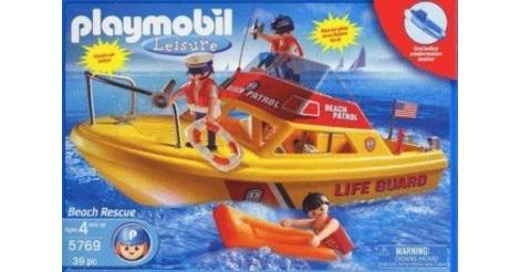 playmobil city action rescue boat