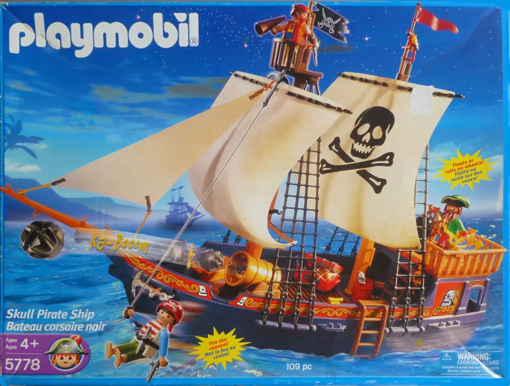 Pirate Playmobil - skull pirate ship