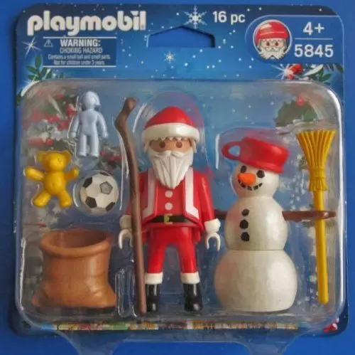 Playmobil de Noël - Duo Père Noël et bonhomme de neige