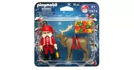 Playmobil Santa Claus And A Reindeer Stock Photo - Download Image Now -  Playmobil, Animal, Christmas - iStock