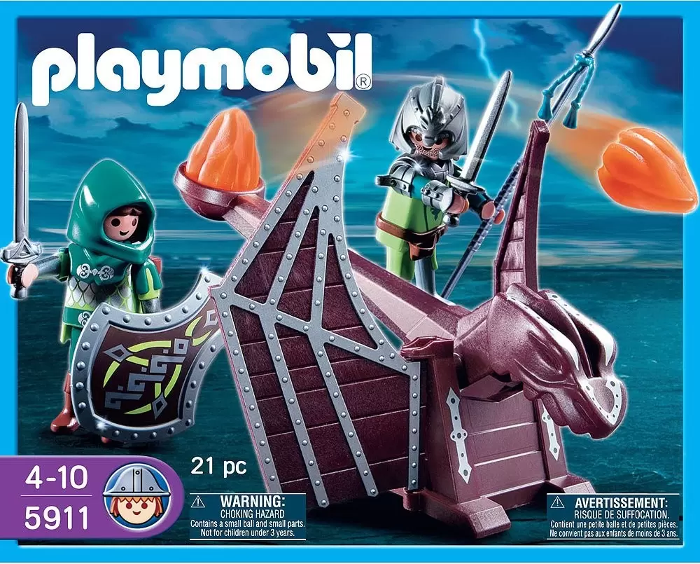 Playmobil Middle-Ages - Green Dragon\'s Catapult