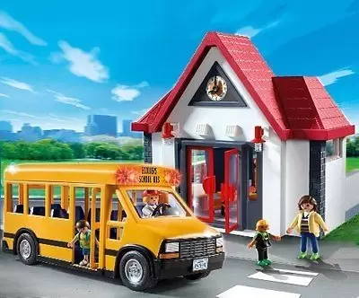 Playmobil in the City - School and Schoolbus