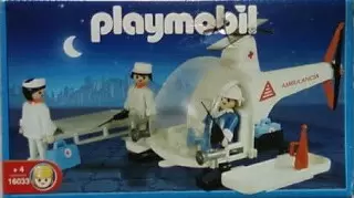 Playmobil Hôpital & Sauveteurs - Helicopter ambulance (Argentine - Antex) - Blanc