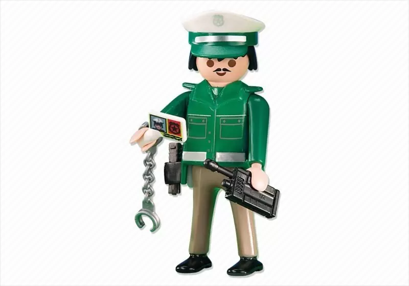 Police Playmobil - Green police officer