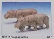 Playmobil Animaux - 2 Hippopotames