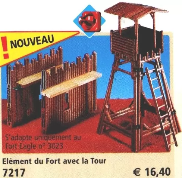 Playmobil Far West - Element du fort avec la tour