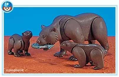Plamobil Animal Sets - Kodiak Bears
