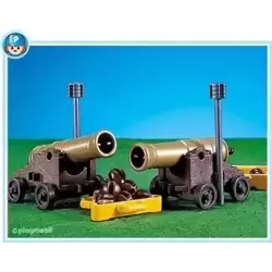 2 cannons for pirate ship