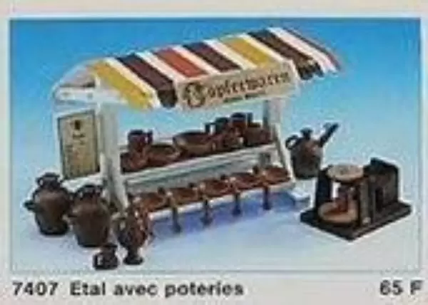 Accessoires & décorations Playmobil - Etal avec Poteries
