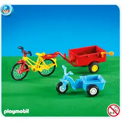 Tricycle et Bicyclette avec Chariot