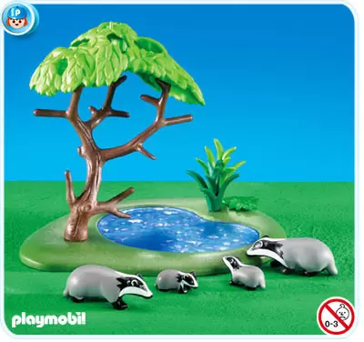 Plamobil Animal Sets - Badger Family