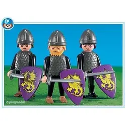 3 Gold Dragon Knights