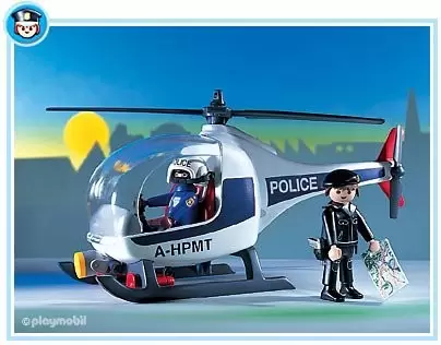 Playmobil Policier - Hélicoptère de Police