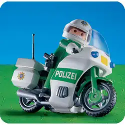 Police Officer & Motorcycle