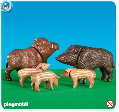 Plamobil Animal Sets - Wild Boar family