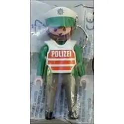 Green policeman