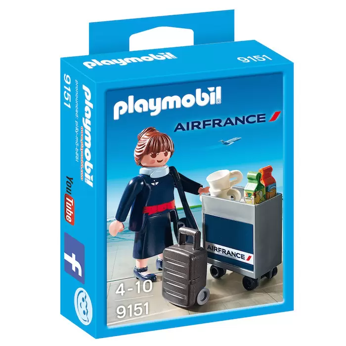 Playmobil Aéroport & Avions - Hôtesse Air France
