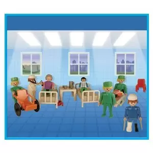 Playmobil Hôpital & Sauveteurs - Infirmières et patients