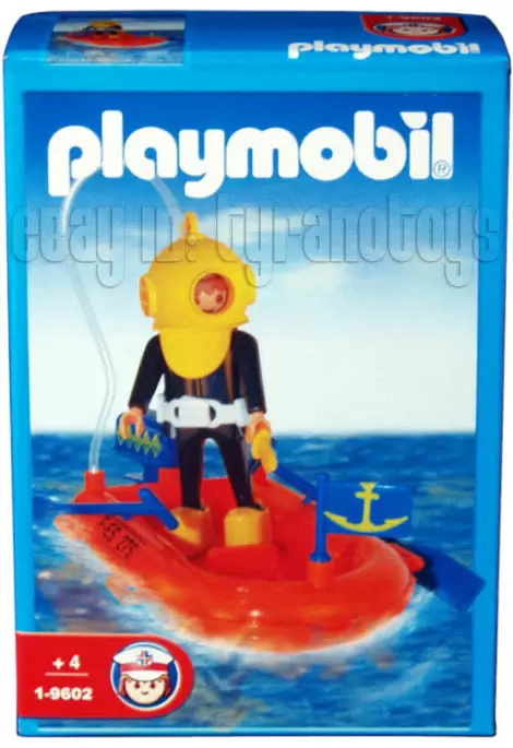 Playmobil underwater world - Diver And Raft