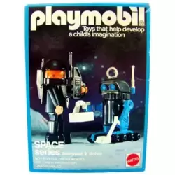 Playmobil - 70080 - Duo figurines - Policier de l'espace et robot