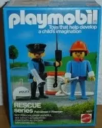 Playmobil Policier - Patrouilleur et Policier